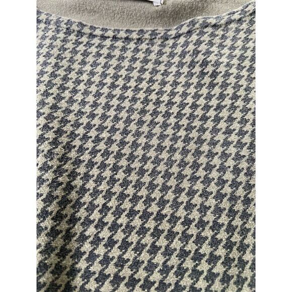 TAPEMEASURE Vintage Houndstooth Tunic Olive Green Boat Neck Lagenlook Size L - Picture 5 of 9